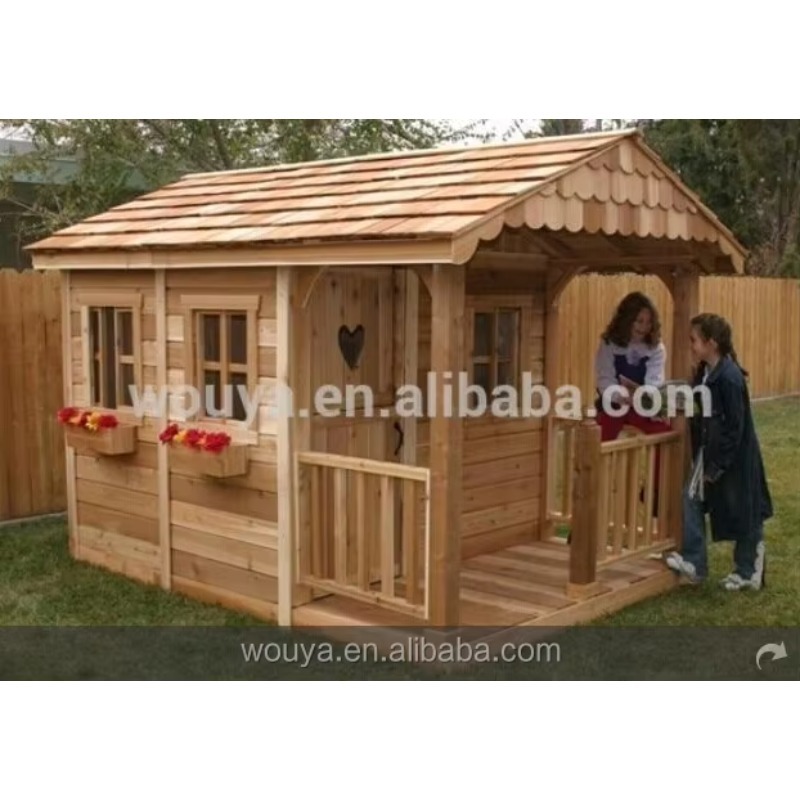 Casa de Juegos de Madera Prefa - Kids Outdoor Playhouse reseña y precio