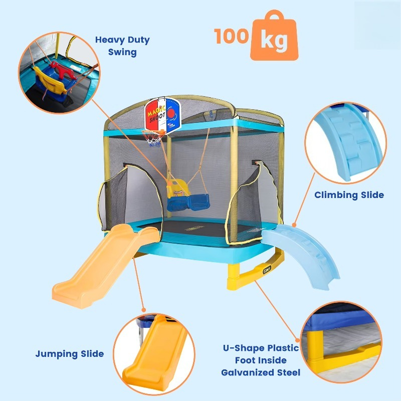 Trampolín al por Mayor para Ni - Kids Outdoor Slide reseña y precio